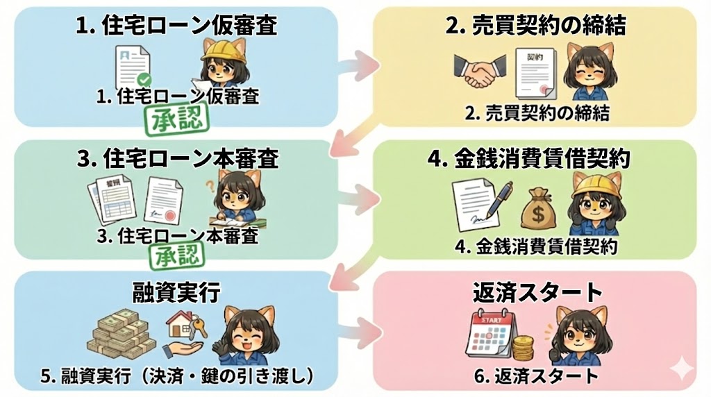 住宅ローンの流れについて