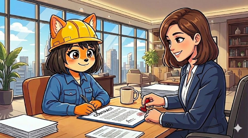 売買契約の申し込みをしています。