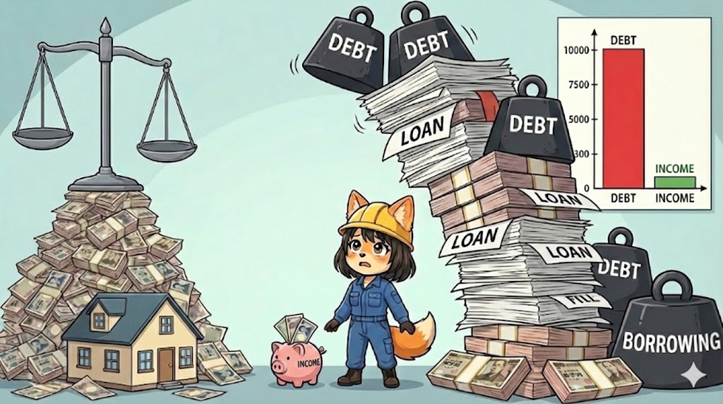 年収に対する借入希望額が多すぎる