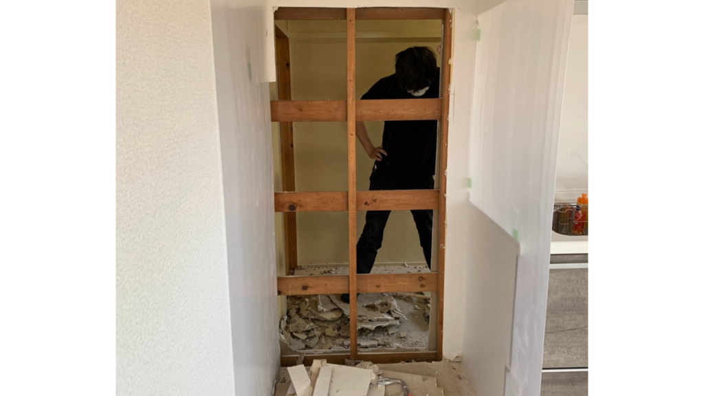 壊し終わった壁