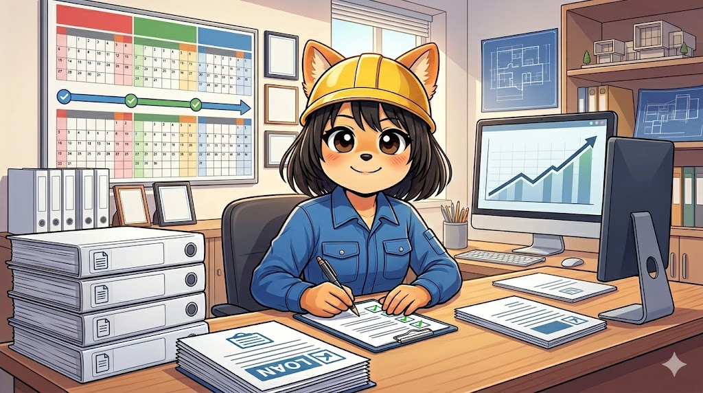 勤続年数や雇用形態を安定させてから申し込みを行う説明です